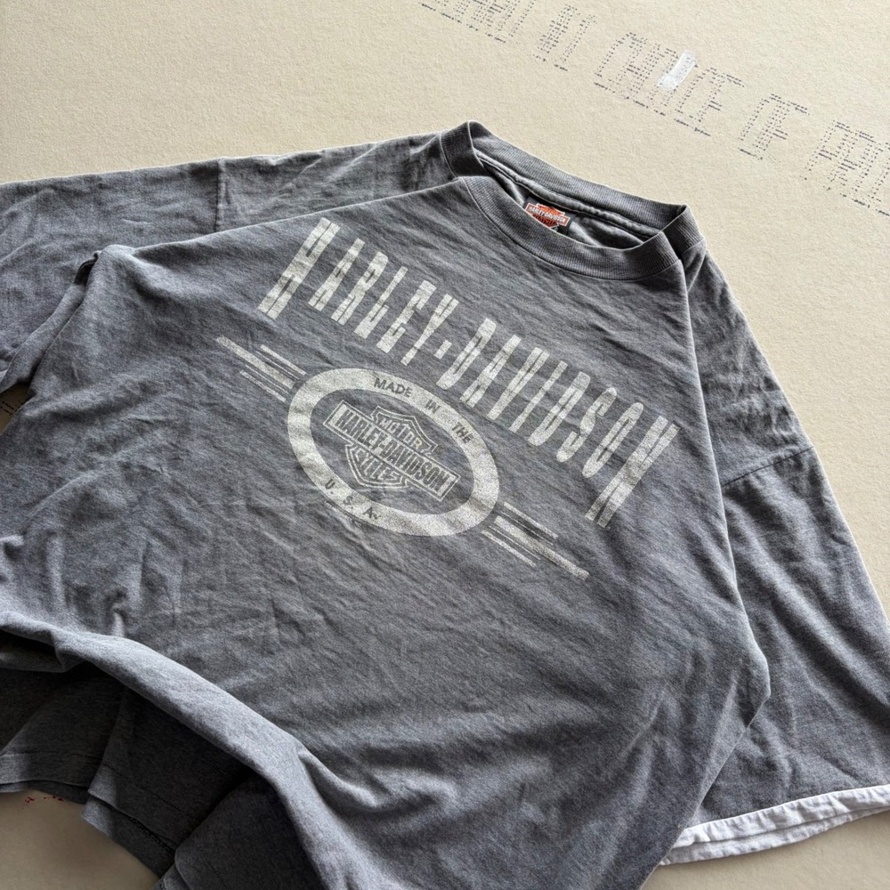 Vintage 90s Super faded two tone Harley-Davidson T-shirt